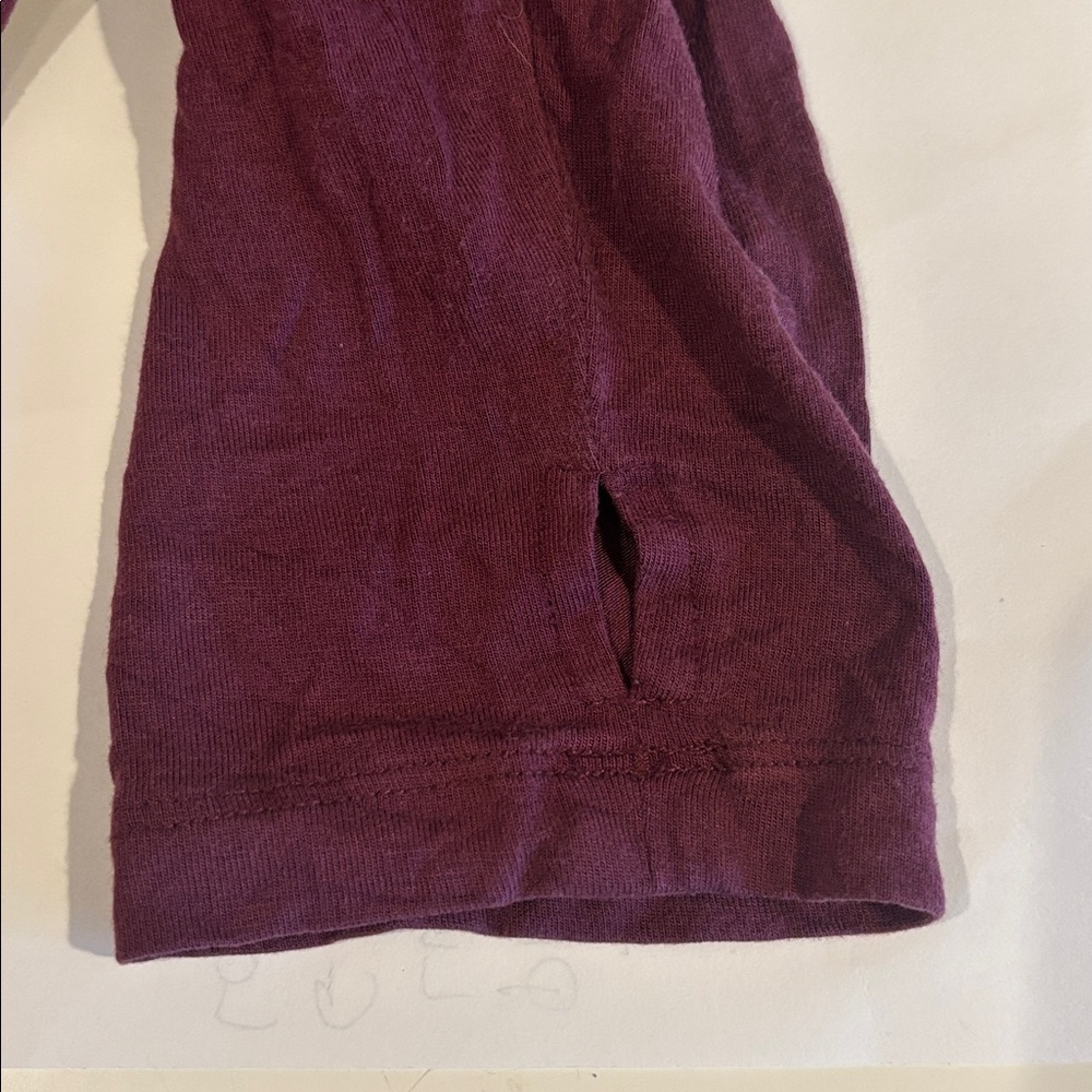 Horny Toad Women's Lightweight Hooded 1/4 Zip Maroon Long Sleeve Shirt - Large - Picture 3 of 5